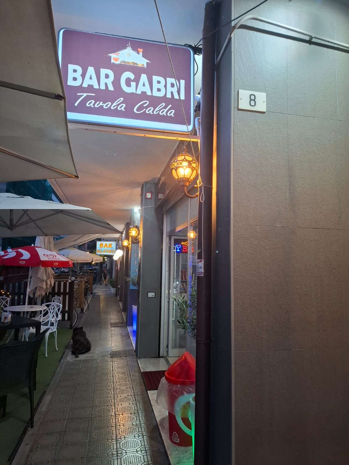 Insegna del Bar Gabri Tavola Calda in Via Como 8-10 a Lavagna